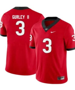 Georgia Bulldogs #3 Todd Gurley Jersey II College Football Jersey Limited Red