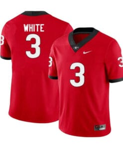 Georgia Bulldogs #3 Zamir White Jersey College Football Jersey Red