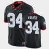 Georgia Bulldogs #34 Herchel Walker Jersey Black College Football Game Jersey