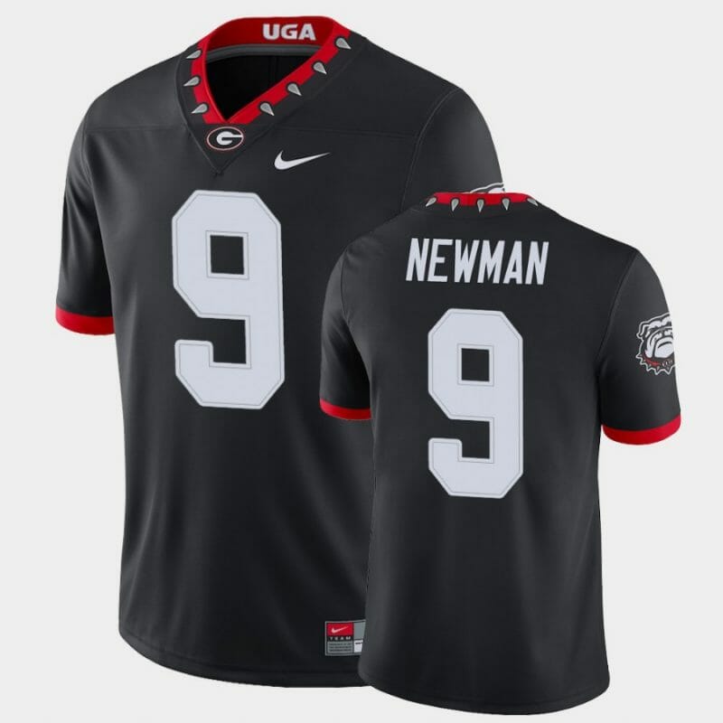 Georgia Bulldogs #9 Jamie Newman Jersey Black College Football Alternate Game Jersey
