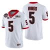 Kelee Ringo Jersey Georgia Bulldogs 2021-22 CFP National Champions White 5 Jersey