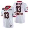 Georgia Bulldogs Stetson Bennett Jersey 2021-22 CFP National Champions MVP White #13