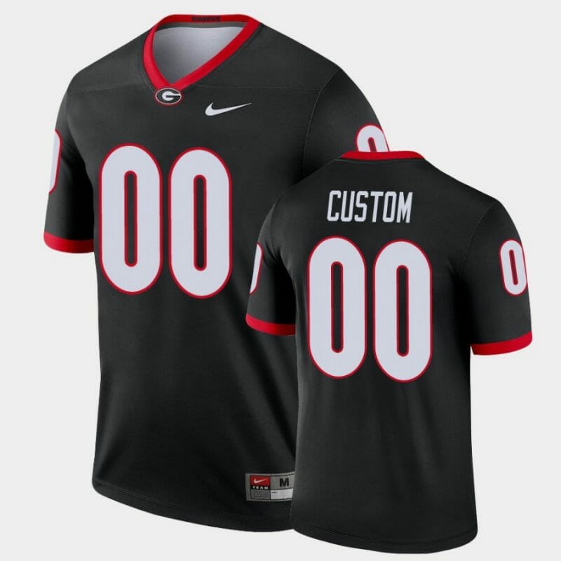 Custom UGA Football Jersey Name Number Black Legend Alternate Jersey