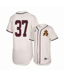 Arizona State Sun Devils 37 Alex Helmin White Baseball Jersey
