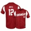 Arkansas Razorbacks 12 Casey Opitz Red Elite Baseball Jersey