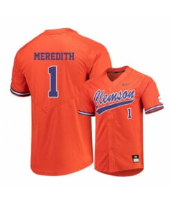 Clemson Tigers 1 Kier Meredith Orange Elite College Baseball Jersey
