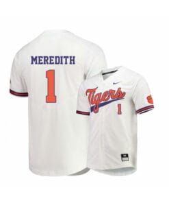 Clemson Tigers 1 Kier Meredith White Elite College Baseball Jersey