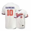 Clemson Tigers 10 Bryar Hawkins White Elite College Baseball Jersey