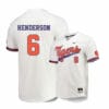 Clemson Tigers 6 Elijah Henderson White Elite College Baseball Jersey