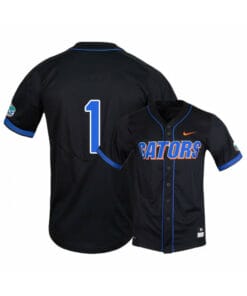 Florida Gators 1 Jacob Young Black College Baseball Jersey