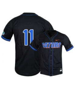 Florida Gators 11 Nathan Hickey Black College Baseball Jersey