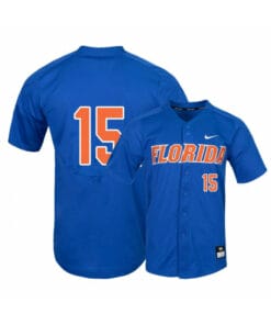 Florida Gators 15 Jordan Butler Blue College Baseball Jersey