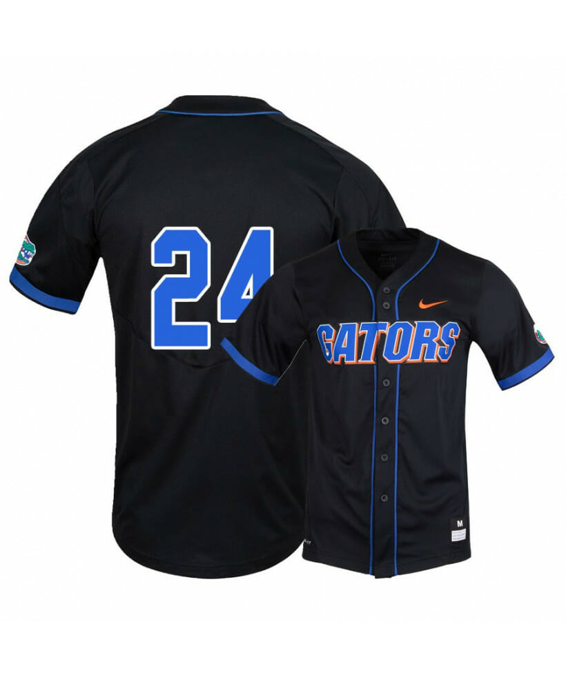 Florida Gators 24 Josh Rivera Black College Baseball Jersey