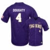 LSU Tigers 4 Cade Doughty Purple Elite College Baseball Jersey