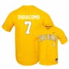 LSU Tigers 7 Giovanni DiGiacomo Yellow Elite College Baseball Jersey