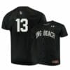Long Beach State Dirtbags 13 Aidan Malm Black Baseball Jersey