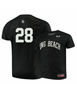 Long Beach State Dirtbags 28 Thomas Greely Black Baseball Jersey