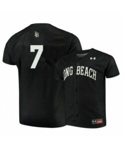 Long Beach State Dirtbags 7 Leonard Jones Black Baseball Jersey