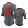 Louisville Cardinals 16 Justin Lavey Gray Baseball Jersey