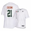 Miami Hurricanes 21 Slade Cecconi White College Baseball Jersey