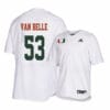 Miami Hurricanes 53 Brian Van Belle White College Baseball Jersey