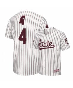 Mississippi State Bulldogs 4 Rowdey Jordan White Baseball Jersey