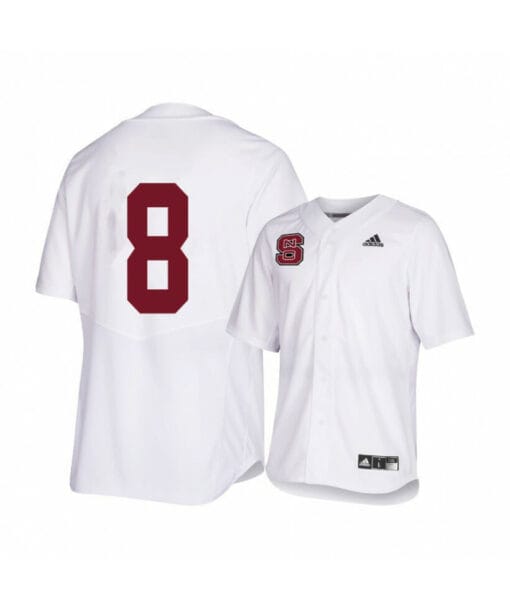 NC State Wolfpack 8 Jose Torres White College Baseball Jersey
