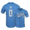 North Carolina Tar Heels 0 Michael Oh Blue Elite Baseball Jersey