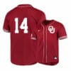 Oklahoma Sooners 14 Justin Mitchell Red Elite College Baseball Jersey