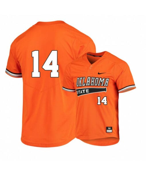Oklahoma State Cowboys 14 Noah Sifrit Orange Elite Baseball Jersey