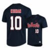 Ole Miss Rebels 10 Tyler Keenan Black College Baseball Jersey