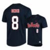 Ole Miss Rebels 8 Justin Bench Black College Baseball Jersey