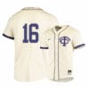 TCU Horned Frogs 16 Gene Wood White Elite Baseball Jersey