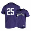 TCU Horned Frogs 25 Tommy Sacco Purple Elite Baseball Jersey