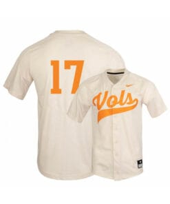 Tennessee Volunteers 17 Connor Pavolony Elite White Baseball Jersey