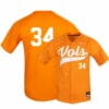 Tennessee Volunteers 34 Garrett Crochet Elite Orange Baseball Jersey