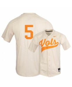 Tennessee Volunteers 5 Zach Daniels Elite White Baseball Jersey