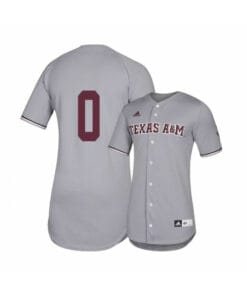 Texas A and M Aggies 0 Ray Alejo Gray College Baseball Jersey