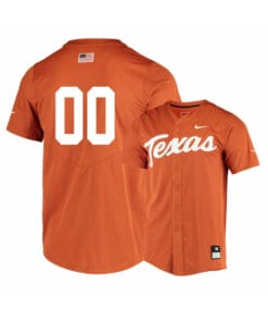 Texas Longhorns Elite Orange Custom Name Number Baseball Jersey