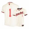 Texas Tech Red Raiders 1 Dillon Carter Cream College Baseball Jersey