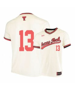 Texas Tech Red Raiders 13 Cal Conley Cream College Baseball Jersey