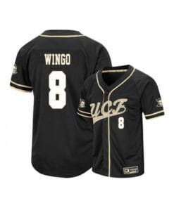 UCF Knights 8 Dalton Wingo Black College Baseball Jersey