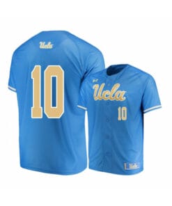 UCLA Bruins 10 Mikey Perez Blue College Baseball Jersey