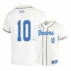 UCLA Bruins 10 Mikey Perez White College Baseball Jersey