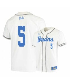 UCLA Bruins 5 Garrett Mitchell White College Baseball Jersey
