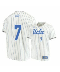 UCLA Bruins 7 JT Schwartz Beige College Baseball Jersey