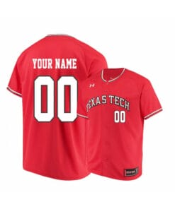 Under Armour Texas Tech Red Raiders Red Custom Baseball Jersey
