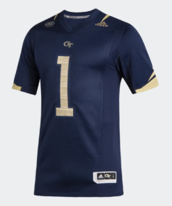Custom Georgia Tech Jersey Name and Number NCAA Football Dark Blue