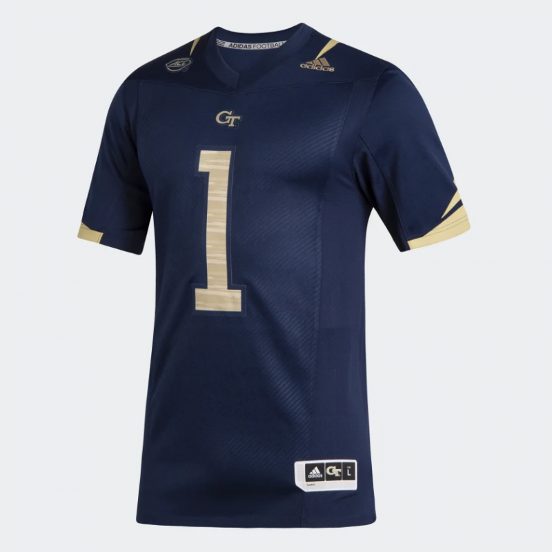 Custom Georgia Tech Jersey Name and Number NCAA Football Dark Blue
