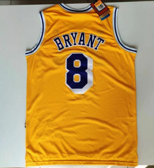 Bryant #8 Basketball Yellow Jersey